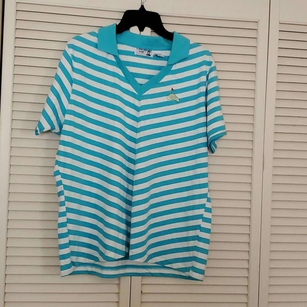 Coral Bay Golf Striped Tee